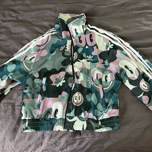 Womens crop top zip up windbreaker